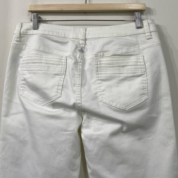 Prana Jada Boot Cut White Jeans Organic Cotton Blend 12/ 31 - Picture 13 of 16